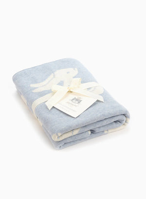 Jellycat Bashful Blue Bunny Blanket