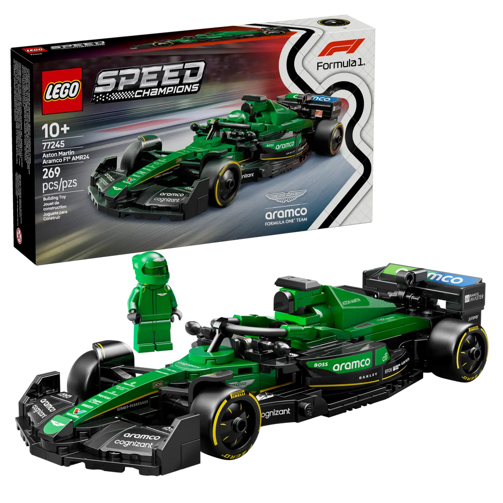 Lego Speed Champions Aston Martin Aramco F1 AMR24 Race Car (77245)